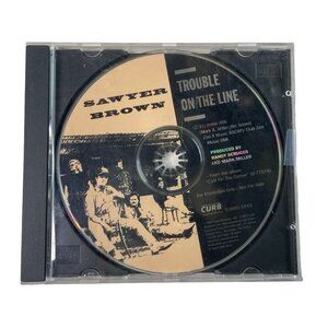 Vintage Sawyer Brown Trouble On The Line Country Audio Music CD 1993 u